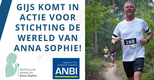 Gijs komt in actie voor Stichting de Wereld van Anna Sophie!